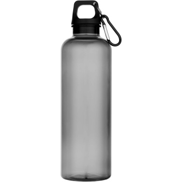 Logotrade Geschäftsgeschenke das Foto: Oregon 750 ml RCS-zertifizierte Trinkflasche aus recyceltem Kunststoff mit Karabinerhaken