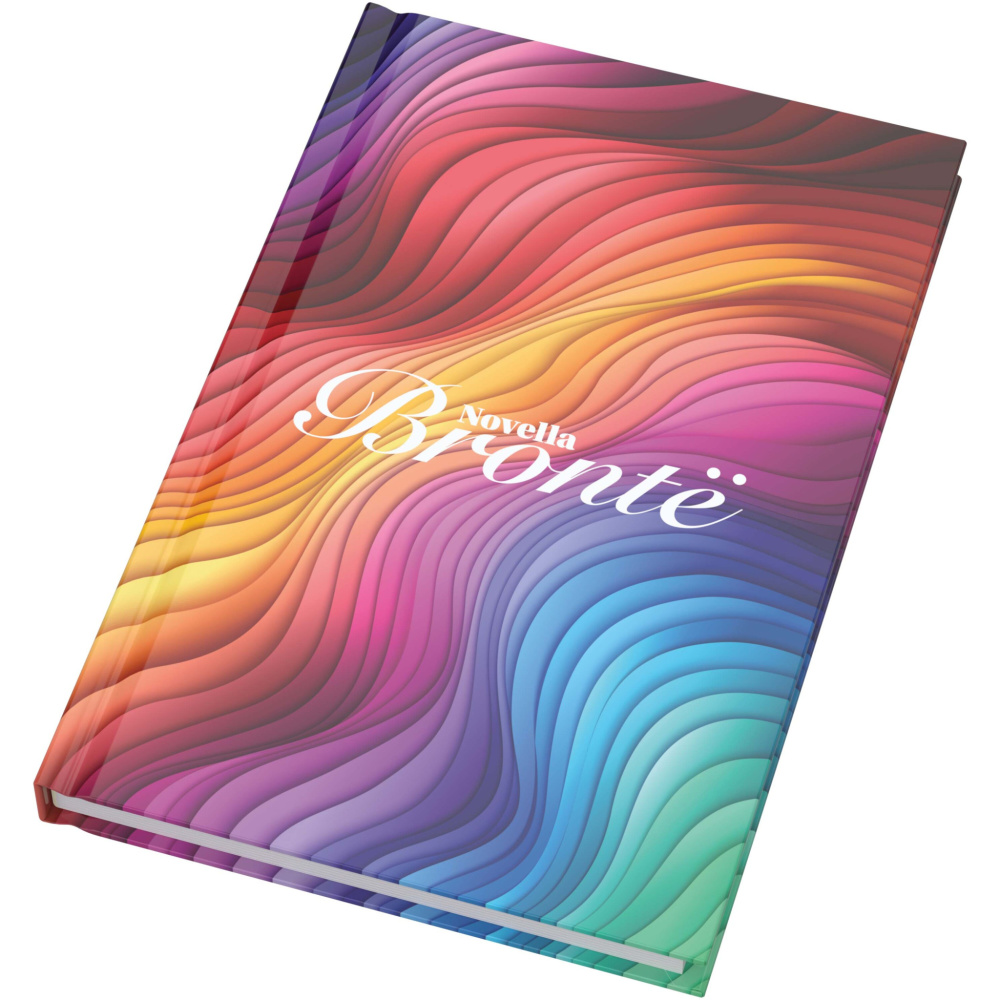 Logotrade Werbegeschenke das Foto: Novella Brontë A5 Hardcover Notizbuch mit glänzendem Finish