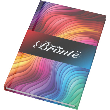 Logotrade Firmengeschenke das Foto: Novella Brontë A5 Hardcover Notizbuch mit glänzendem Finish