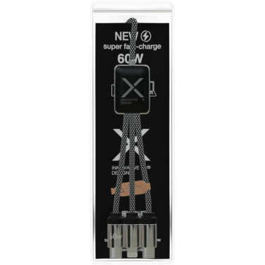 Logotrade Werbeartikel das Foto: SCX.design C33 60W Typ C Ladekabel mit doppeltem Leuchtlogo