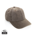 BEAU AWARE™ Washed 6-Panel Kappe aus 270gr/m² Baumwolltwill, braun