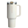 Stanley Quencher® ProTour 1180 ml Thermobecher aus recyceltem Edelstahl mit Flip Strohhalm , Creme