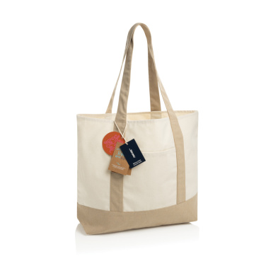 Logotrade Geschäftsgeschenke das Foto: SHOP LOCAL AWARE™ Tasche aus recycelter Baumwolle, 350g/m²