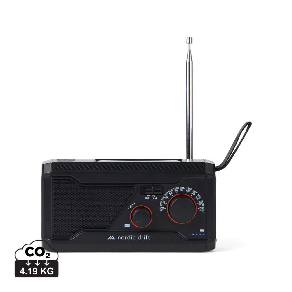 Logotrade Geschäftsgeschenke das Foto: Nordic Drift Titan IPX4 multifunktionales Radio 4000mAh