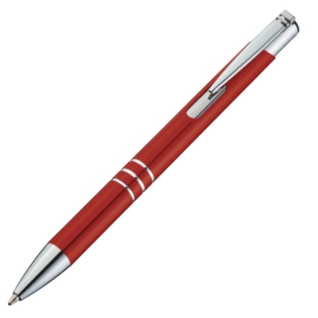 Logotrade promotional product image of: Metal ball pen 'Ascot'  color red