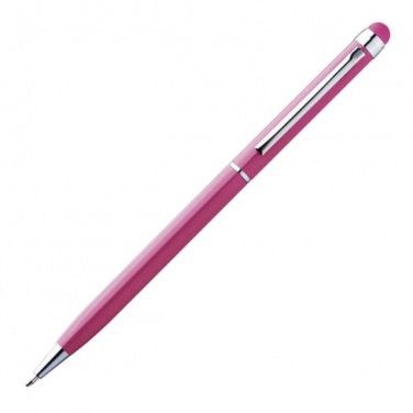 Logotrade promotional giveaways photo of: Ball pen with touch pen 'New Orleans'  color pink