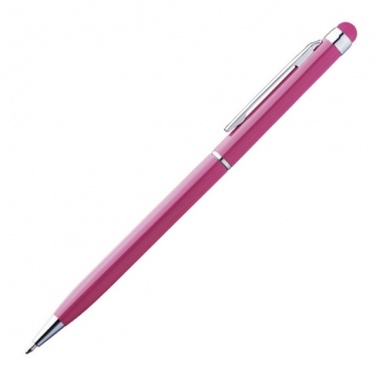 Logotrade business gifts photo of: Ball pen with touch pen 'New Orleans'  color pink