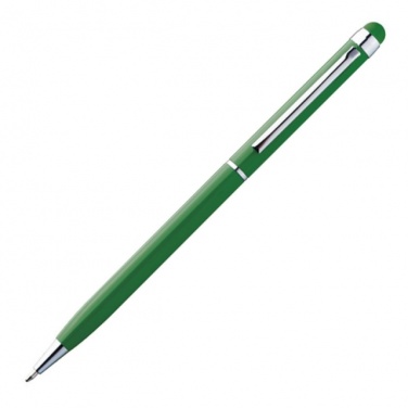 Logotrade corporate gifts photo of: Ball pen with touch pen 'New Orleans'  color green