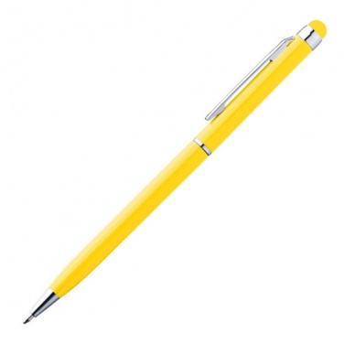 Logotrade promotional merchandise image of: Ball pen with touch pen 'New Orleans'  color yellow