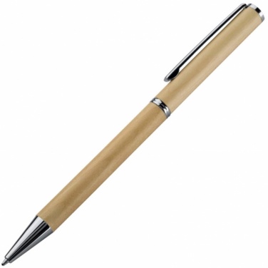 Logotrade business gift image of: Wooden ball pen 'Heywood', lightbrown