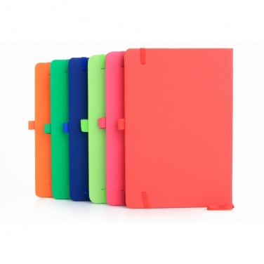 Logo trade promotional items image of: A5 note book 'Kiel'  color orange