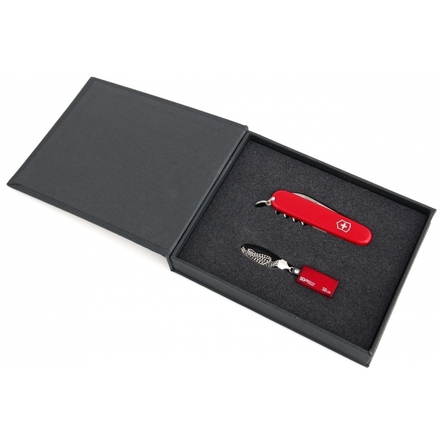 Logotrade promotional giveaways photo of: Giftset in red colour  8GB	color red