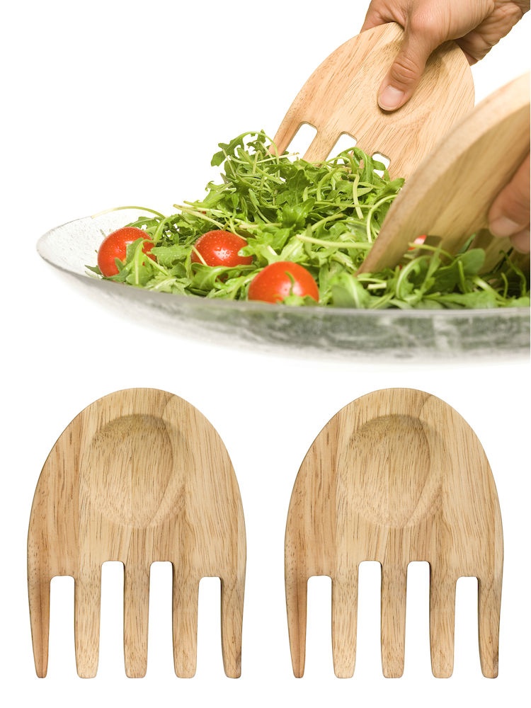 Logotrade promotional product picture of: Oak hands salat serving set