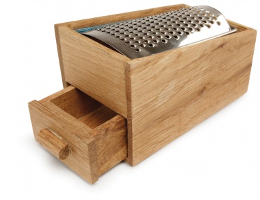 Logo trade promotional products picture of: Sagaform oak cheese grating box