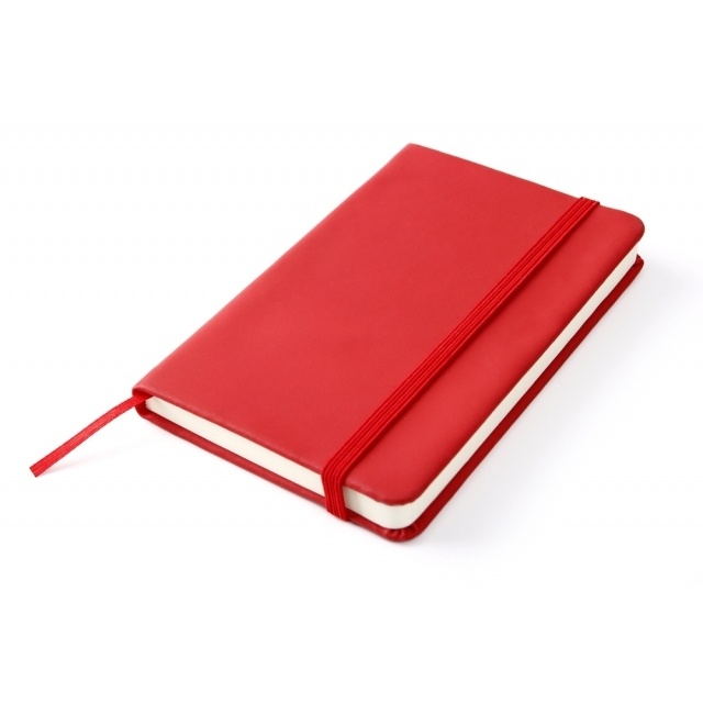 Logo trade promotional products image of: Notebook A6 Lübeck, red