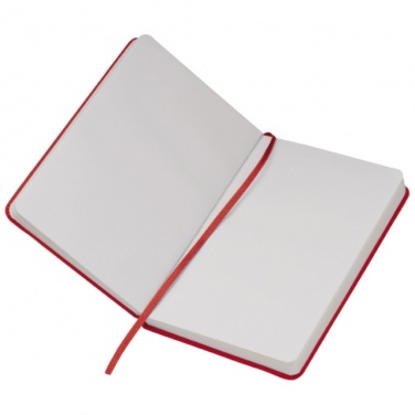 Logo trade promotional products picture of: Notebook A6 Lübeck, red