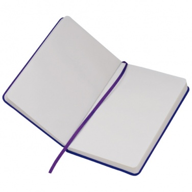 Logo trade promotional merchandise image of: Notebook A6 Lübeck, purple