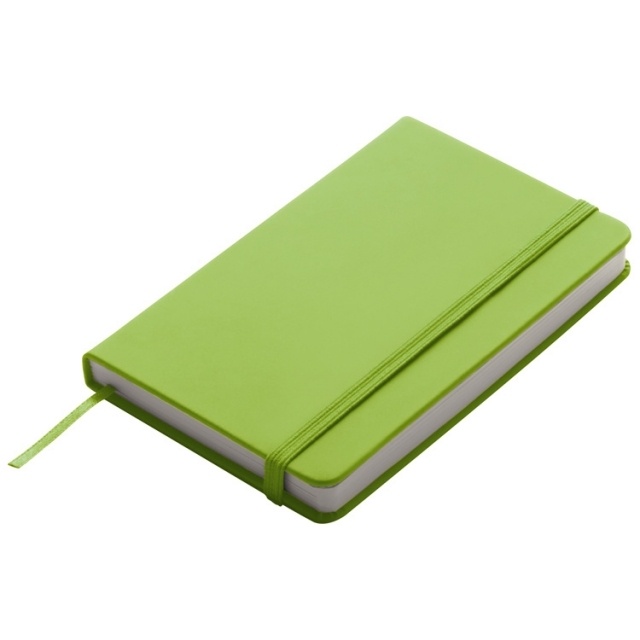 Logotrade promotional merchandise photo of: Notebook A6 Lübeck, lightgreen