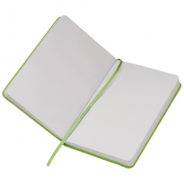 Logotrade corporate gift image of: Notebook A6 Lübeck, lightgreen