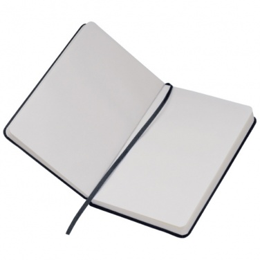 Logo trade advertising product photo of: Notebook A6 Lübeck, black