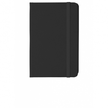 Logo trade promotional products picture of: Notebook A6 Lübeck, black