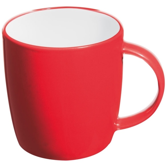 Logo trade advertising product photo of: Ceramic mug Martinez, red