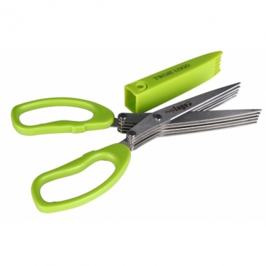 Logotrade corporate gift picture of: Chive scissors 'Bilbao'  color light green