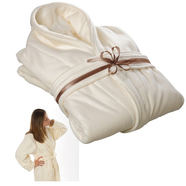 Logo trade promotional product photo of: Bathrobe, beige