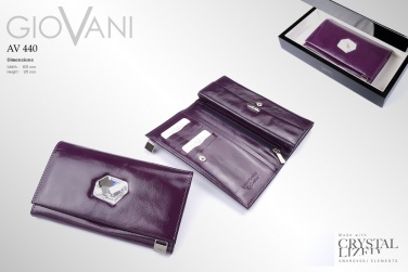 Logo trade advertising products picture of: Ladies wallet with big Swarovski crystal AV 140