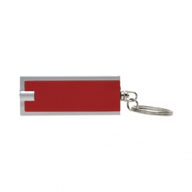 Logo trade promotional product photo of: Plastic key ring 'Bath'  color red