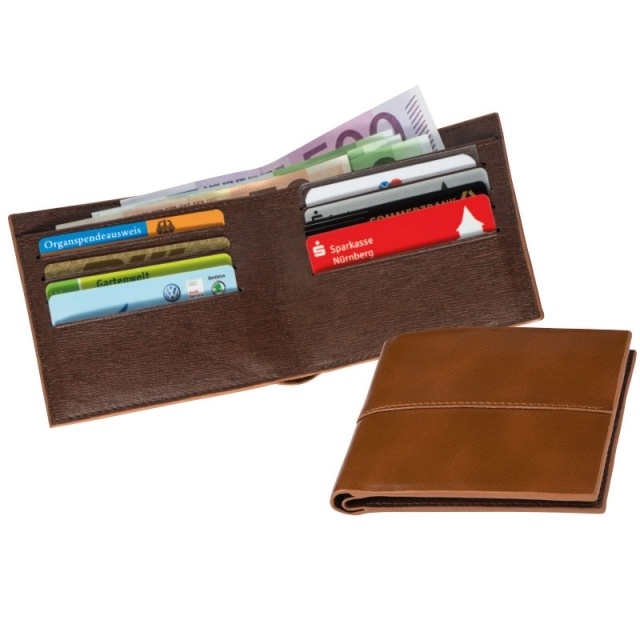 Logotrade promotional gift picture of: Mens wallet Glendale, brown