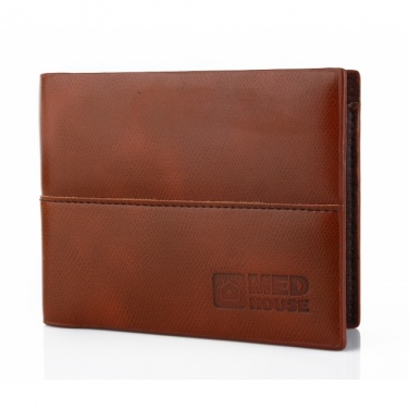 Logo trade promotional gifts picture of: Mens wallet Glendale, brown