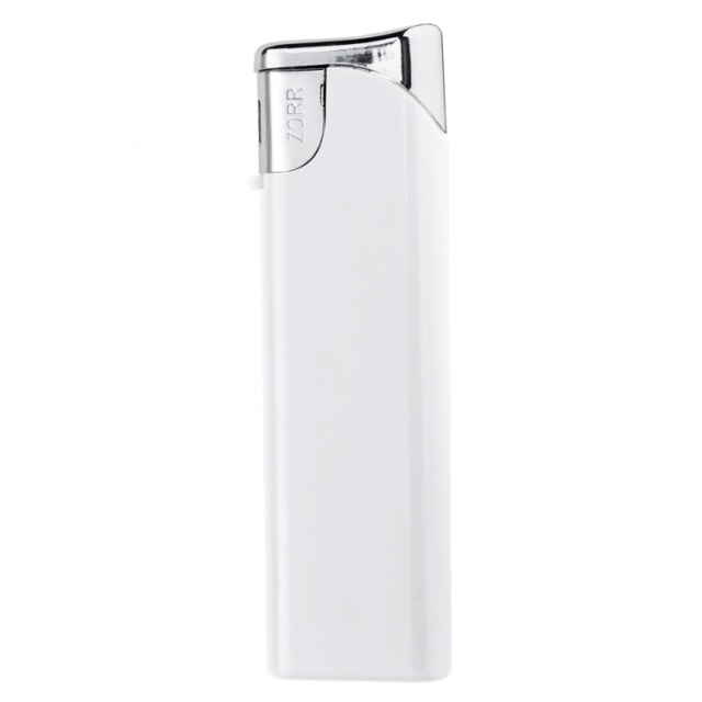 Logotrade promotional gift image of: Electronic lighter 'Knoxville'  color white