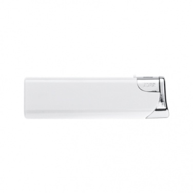 Logo trade promotional gifts picture of: Electronic lighter 'Knoxville'  color white