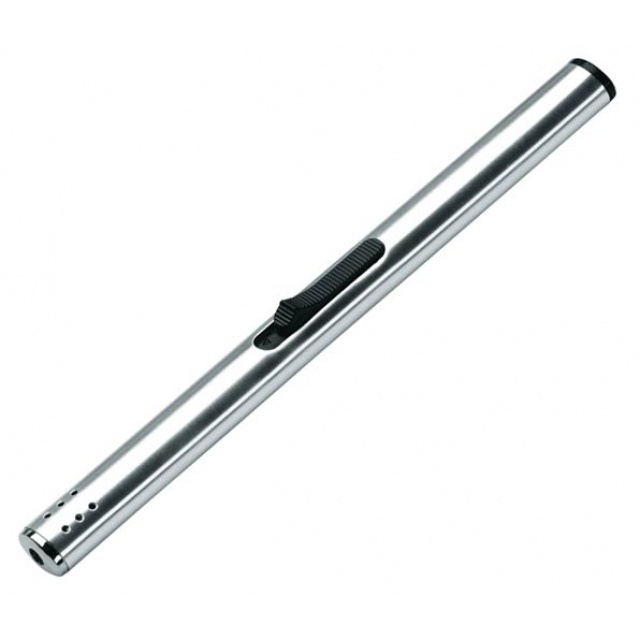 Logo trade advertising products picture of: Metal pole lighter 'Brisbane', grey