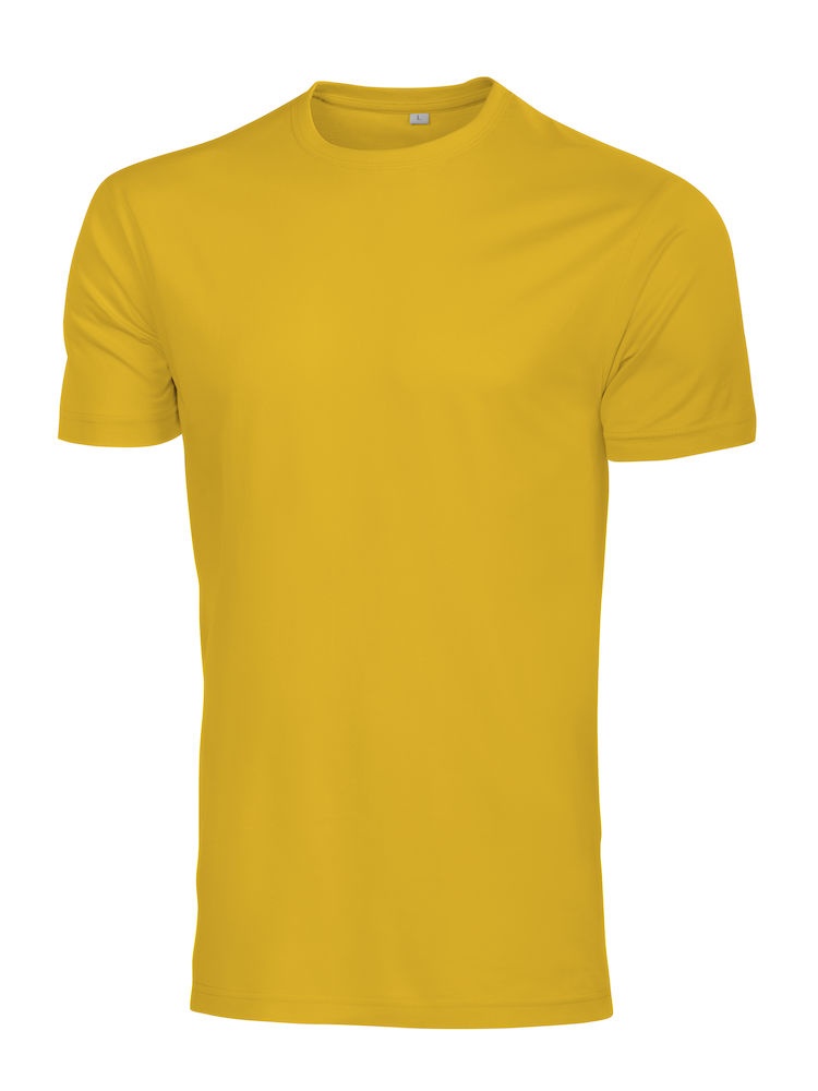 Logo trade advertising products image of: T-shirt Rock T yellow