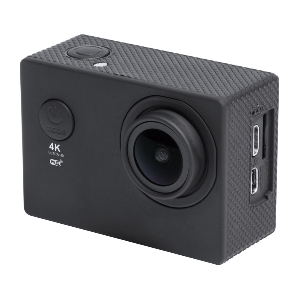 Logo trade business gift photo of: Action camera 4K plastic black