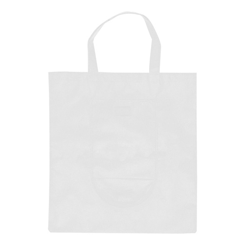 Logo trade business gift photo of: Foldable shopping bag,white