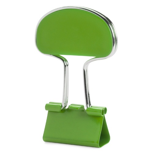 Logo trade business gift photo of: Note clip, green