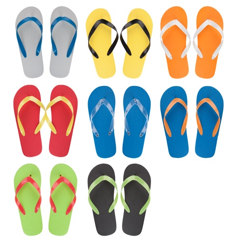 Logo trade promotional gift photo of: Colourful beach slippers