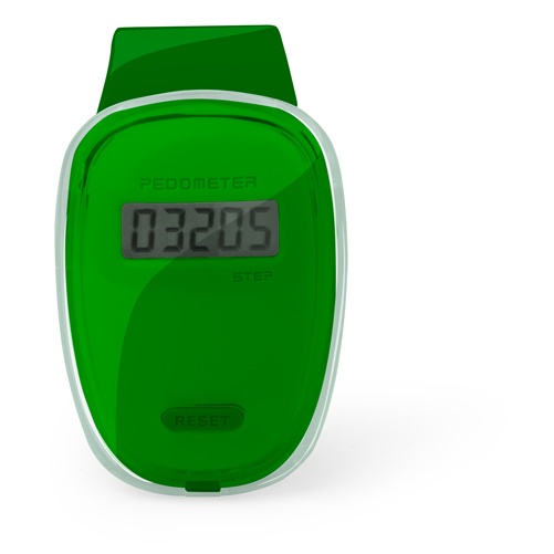 Logo trade business gift photo of: pedometer AP741989-07 green