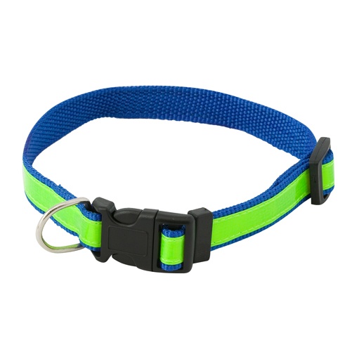 Logo trade promotional merchandise image of: visibility dog's collar AP731482-06 blue