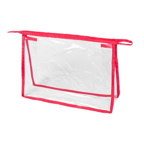 Logo trade promotional giveaways picture of: cosmetic bag AP741776-05 red