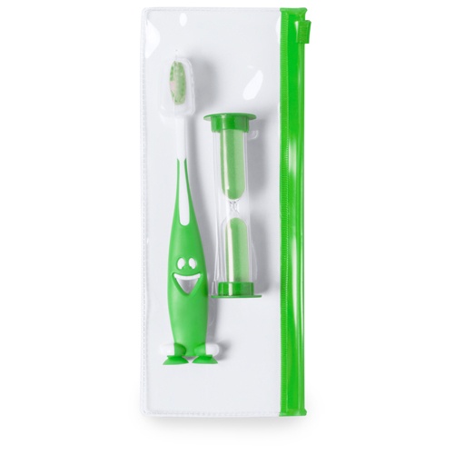 Logo trade promotional product photo of: toothbrush set AP741956-07 green