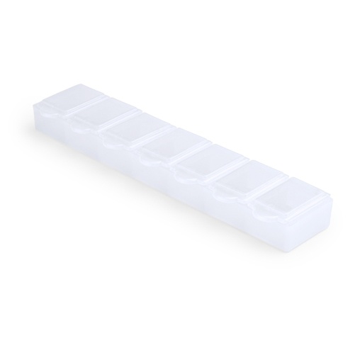 Logo trade promotional gifts image of: pillbox AP781016-01 white