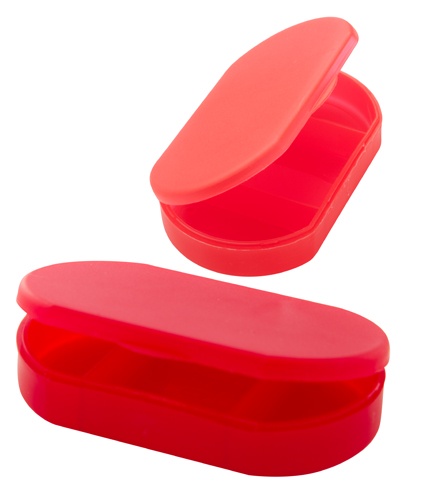 Logo trade promotional gifts picture of: pillbox AP731911-05 red