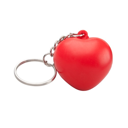 Logo trade promotional merchandise image of: antistress ball with keyring AP791515