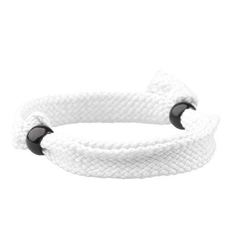 Logo trade corporate gift photo of: Textile bracelet, white