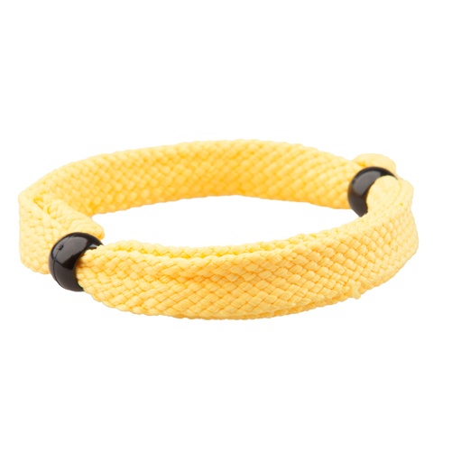 Logo trade promotional merchandise picture of: Textile bracelet, yellow