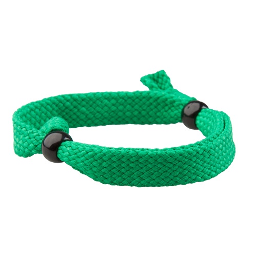 Logo trade corporate gifts image of: Textile bracelet, green